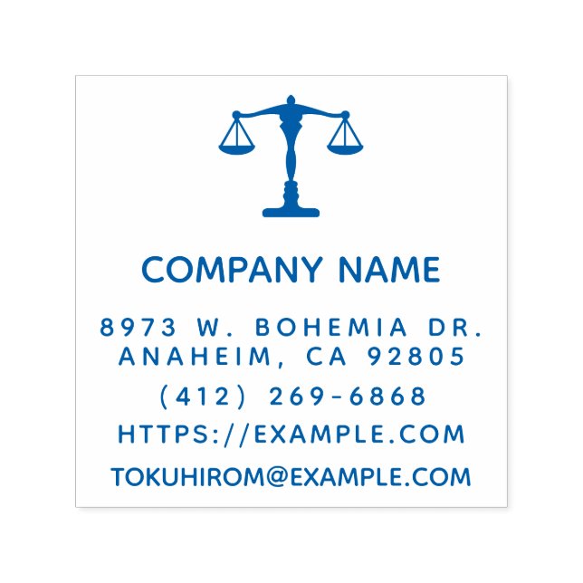 Tampon Auto-encreur Créez votre propre cabinet d'avocats (Design)