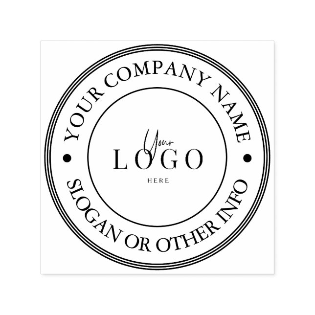 Tampon Auto-encreur Créez votre propre logo d'entreprise personnalisé  (Design)