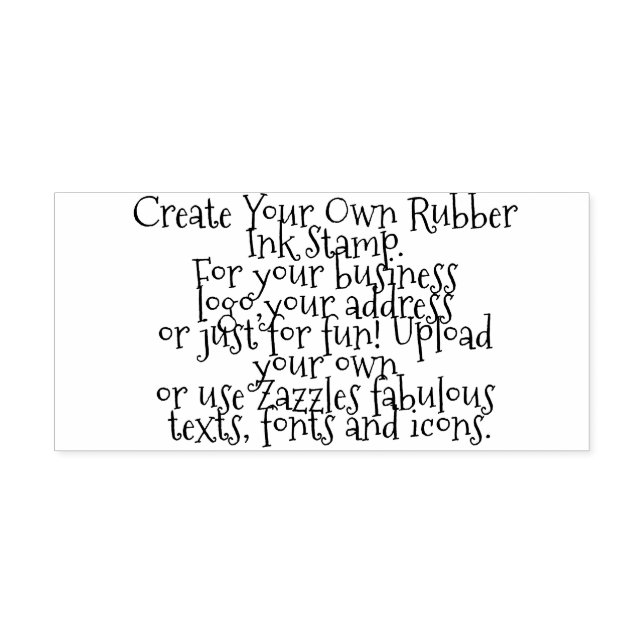 Tampon Auto-encreur Créez votre propre personnalisation (Design)