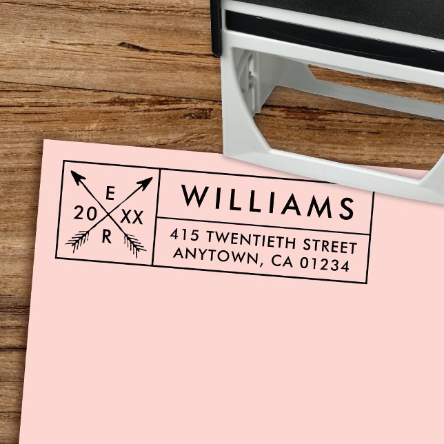 Tampon Auto-encreur Cupidon's Aim Newlysée ou Save The Date Stamp (Créateur téléchargé)