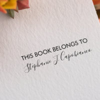 CURSIVE ÉLÉGANT CE LIVRE APPARTIENT À AJOUTER VOTR