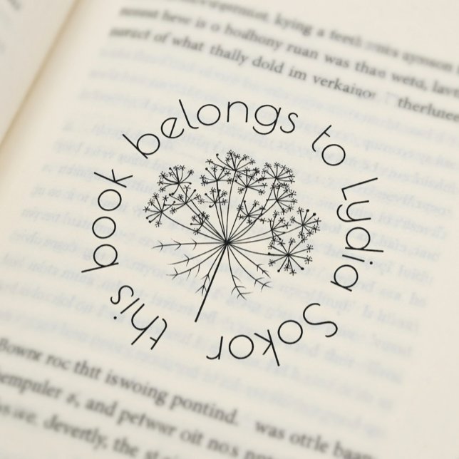 Tampon Auto-encreur Custom Home Library (Créateur téléchargé)