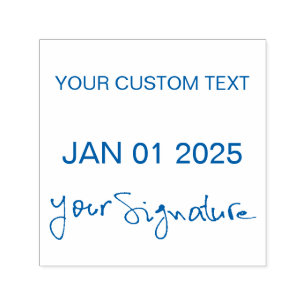 Tampon Auto-encreur Date de signature Date de signature Texte personna