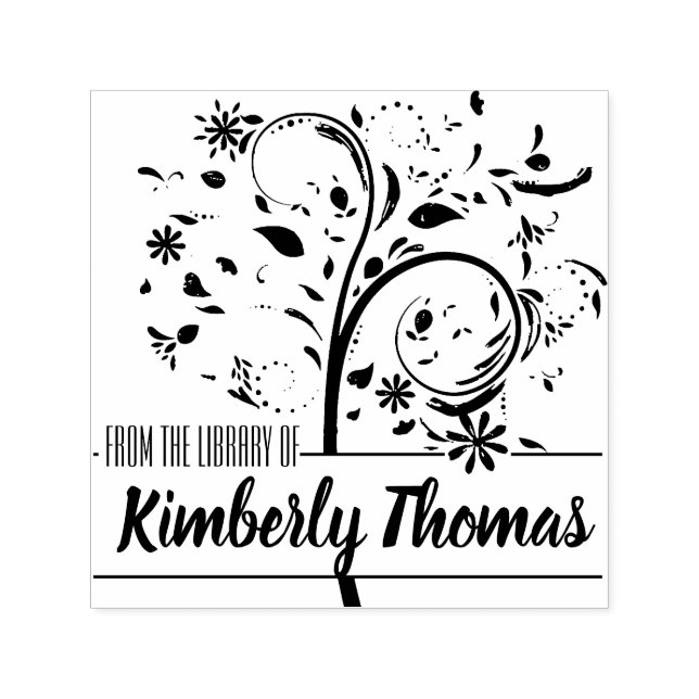 Tampon Auto-encreur De La Bibliothèque De Timbre Plaque - Ex Libris (Design)