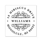 Déco Arrondi Flourdissant Adresse de retour Timbre