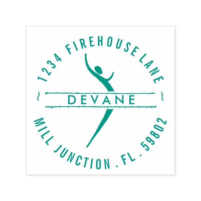 Tampon Auto-encreur Déesse Tribale auto-encyclage Adresse de retour Ti (Design)