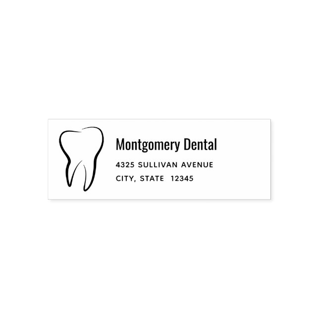Tampon Auto-encreur Dental Dentistry Clinique Adresse Médicale (Design)