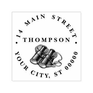 Tampon Auto-encreur Dessin de binonulés vintages