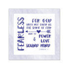 Dieu ne nous a pas donné l'Esprit de la Peur Écrit