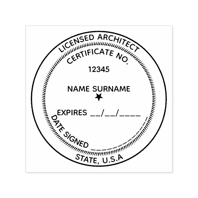 Tampon Auto-encreur do-it-yourself Architecte Professional plans d'exp (Design)