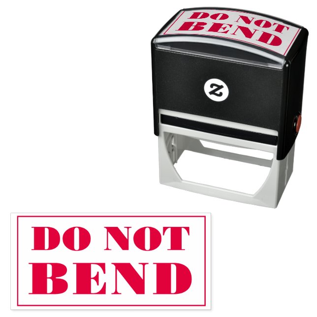 Tampon Auto-encreur Do Not Bend Artwork Paper Envelope Message (En situation)