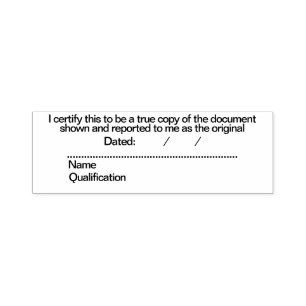 Tampon Auto-encreur Documents de certification