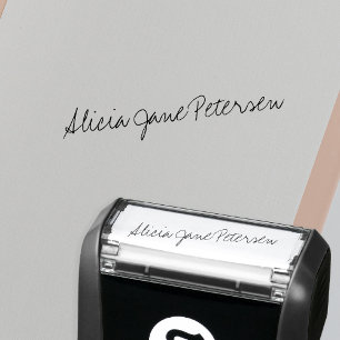 Tampon Auto-encreur Écriture manuscrite élégante de signature