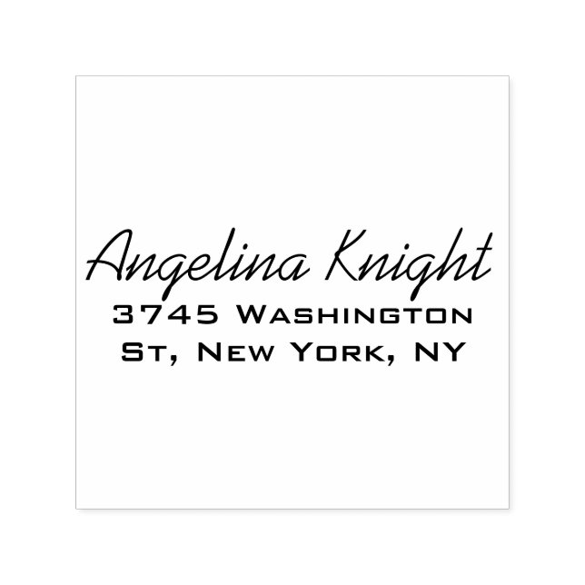 Tampon Auto-encreur Écriture manuscrite élégante stylée tendance uniqu (Design)