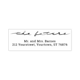 Tampon Auto-encreur Écriture Manuscrite Mariage