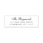 Elegant Cursive Nom de famille Adresse de retour