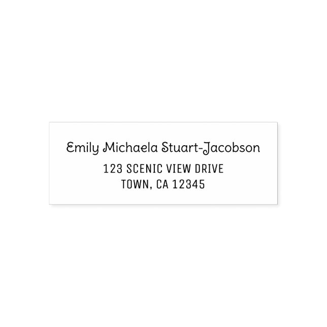 Tampon Auto-encreur Elegant Modern Casual Contemporary Handwriting  (Design)