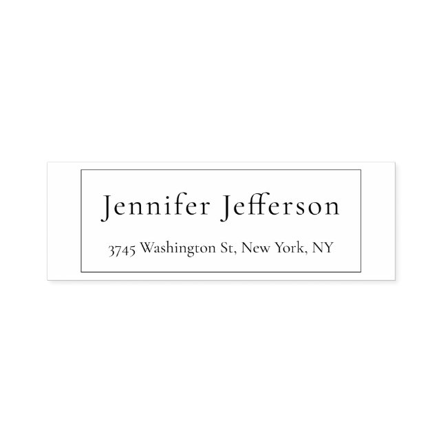 Tampon Auto-encreur Élégant Moderne Simple Professionnel (Design)