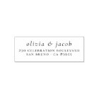 Élégant Nom de couple Typographie Adresse de retou