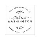 Élégant Script & Branches Rustiques Adresse de ret