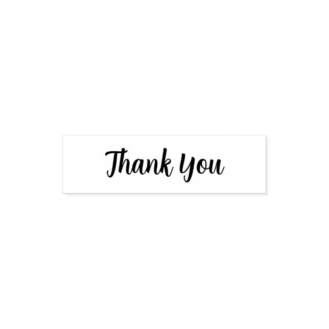 Tampon Auto-encreur Elegant Script “Thank You” Rubber Stamp (Design)
