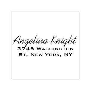 Tampon Auto-encreur Élégant stylé tendance unique écriture manuscrite 