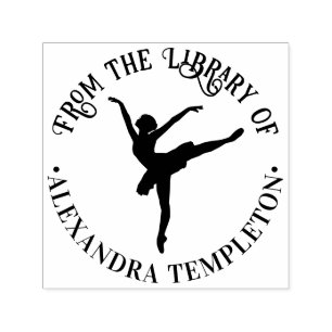 Tampon Auto-encreur Élégante danseuse de ballet sur Pointe #2 Livre de