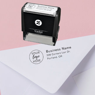 Tampon Auto-encreur Employés du logo d'entreprise moderne personnalisé
