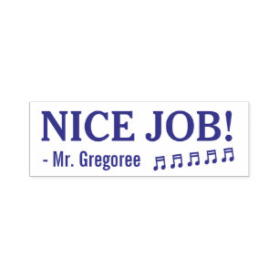 Tampon Auto-encreur Encouraging "NICE JOB!" Teacher Rubber Stamp