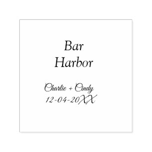 Tampon Auto-encreur enterrement de vie de jeune fille à Bar Harbor dem