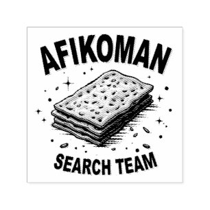 Tampon Auto-encreur Équipe de recherche Afikoman Hanoukka Jewish Food