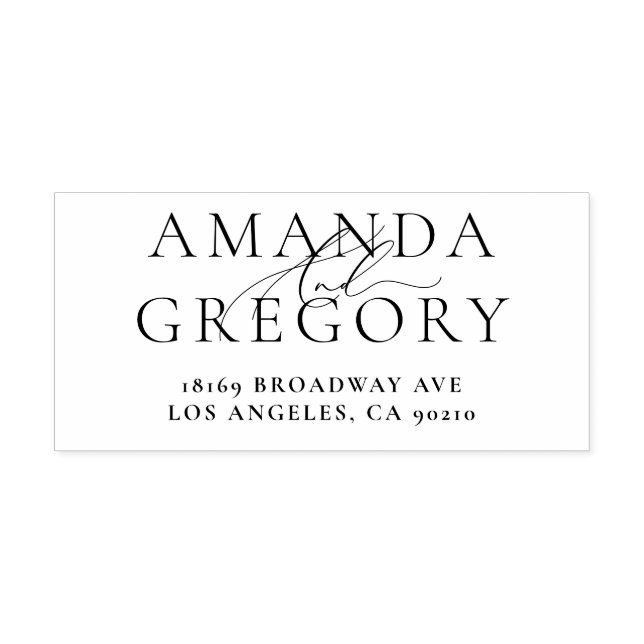 Tampon Auto-encreur Et Script Noms Élégants Auto-Inking Caoutchouc Tim (Design)