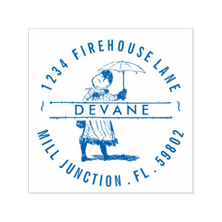 Tampon Auto-encreur Étiquette d'adresse de retour automatique pour fil