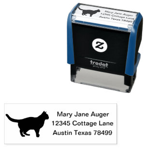 Tampon Auto-encreur European Shorthair Cat photo Self Adresse