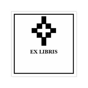 Tampon Auto-encreur Ex-libris croix