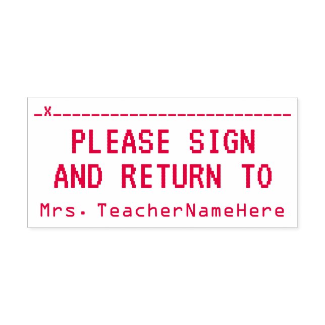 Tampon Auto-encreur Examen du travail étudiant + Nom de l'enseignant T (Design)