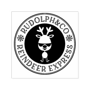 Tampon Auto-encreur Express de Noël Reindeer cool