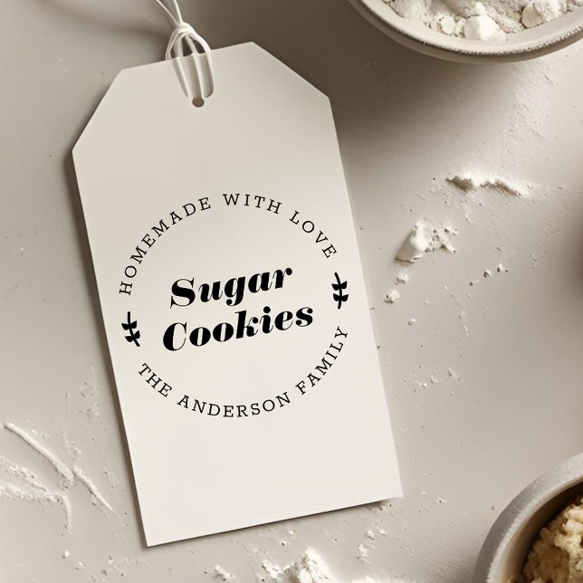 Tampon Auto-encreur Fabriqué à la maison avec Love Holiday Baking Gift (Créateur téléchargé)