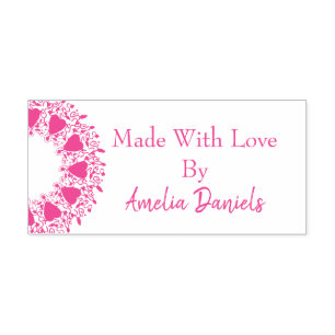 Tampon Auto-encreur Fabriqué avec Love Heart Wreath Stamp auto-encastr