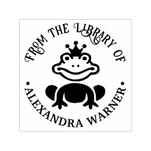 Tampon Auto-encreur Fairy Tale Frog Prince "de la bibliothèque de" Liv