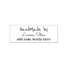 Fait à la main par (votre nom) + texte