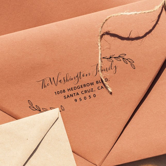 Tampon Auto-encreur Feuille personnalisé et script Nom de famille Adre (Créateur téléchargé)