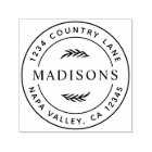 Feuilles botaniques Modern Round Return Adresse