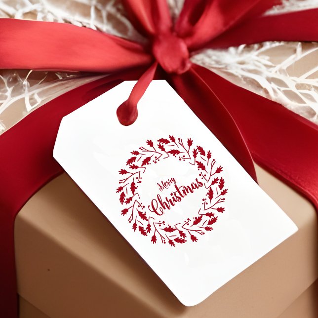 Tampon Auto-encreur Feuilles et succursales minimaux Couronnes de Noël (Créateur téléchargé)
