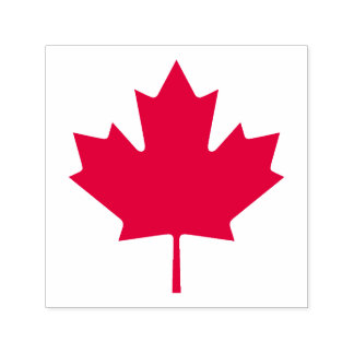 Tampon Auto-encreur Fiers Feuille d'érable canadienne Canada n'est pas