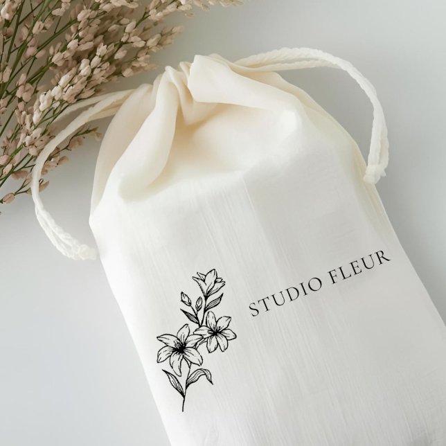 Tampon Auto-encreur Flore moderne simple (Créateur téléchargé)