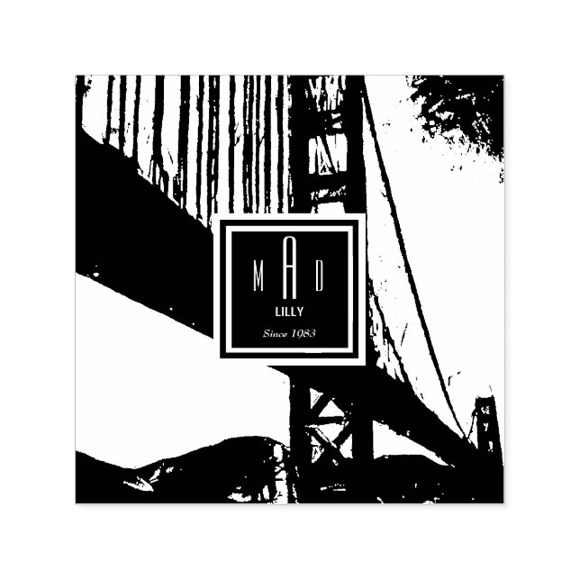 Tampon Auto-encreur Golden gate (Design)