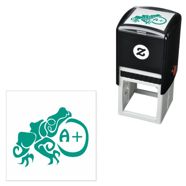 Tampon Auto-encreur Grenouille verte mutante Grade A+ (En situation)