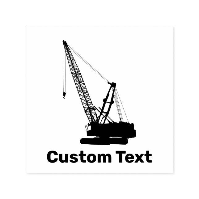 Tampon Auto-encreur Grue de construction (Design)