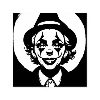 Tampon Auto-encreur ~ HALLOWEEN ~ Dessin de costume de clown ~